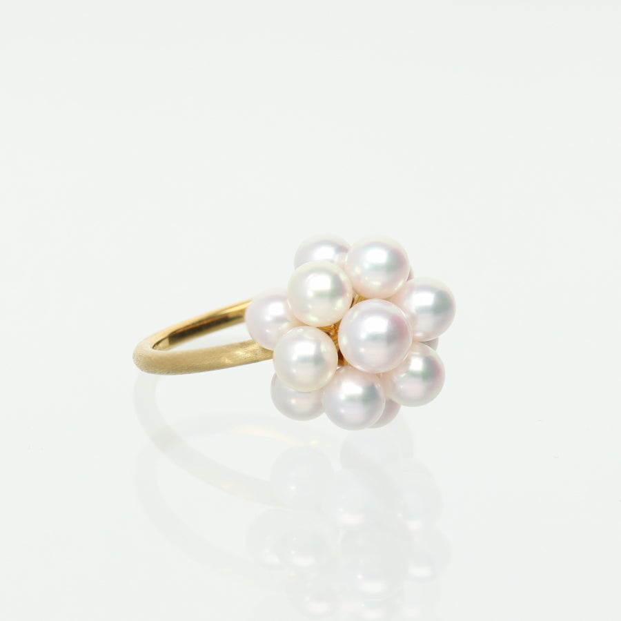 K18 アコヤ真珠のブーケ リング|Bouquet Pearl
