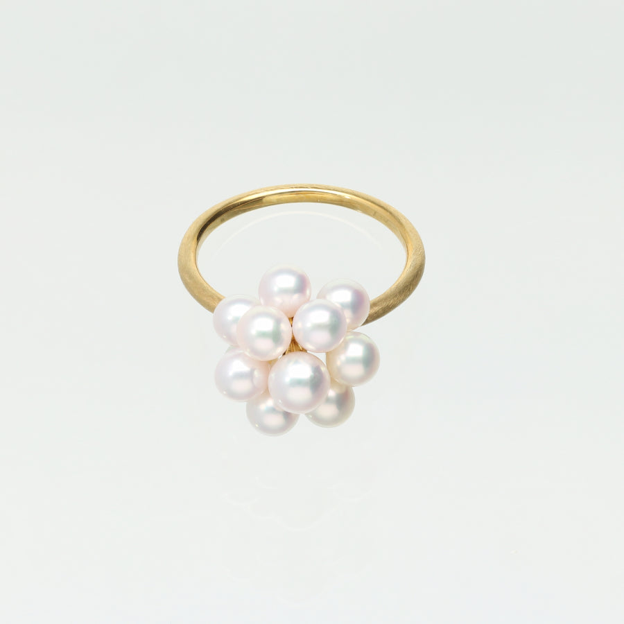 K18 アコヤ真珠のブーケ リング|Bouquet Pearl