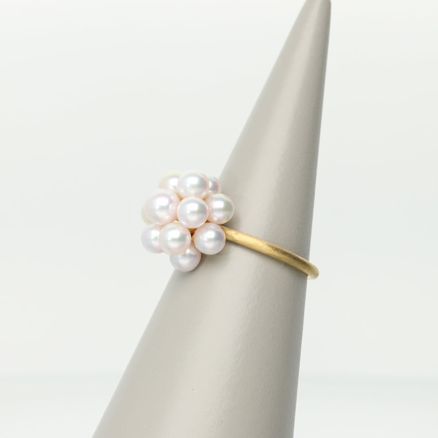 K18 アコヤ真珠のブーケ リング|Bouquet Pearl