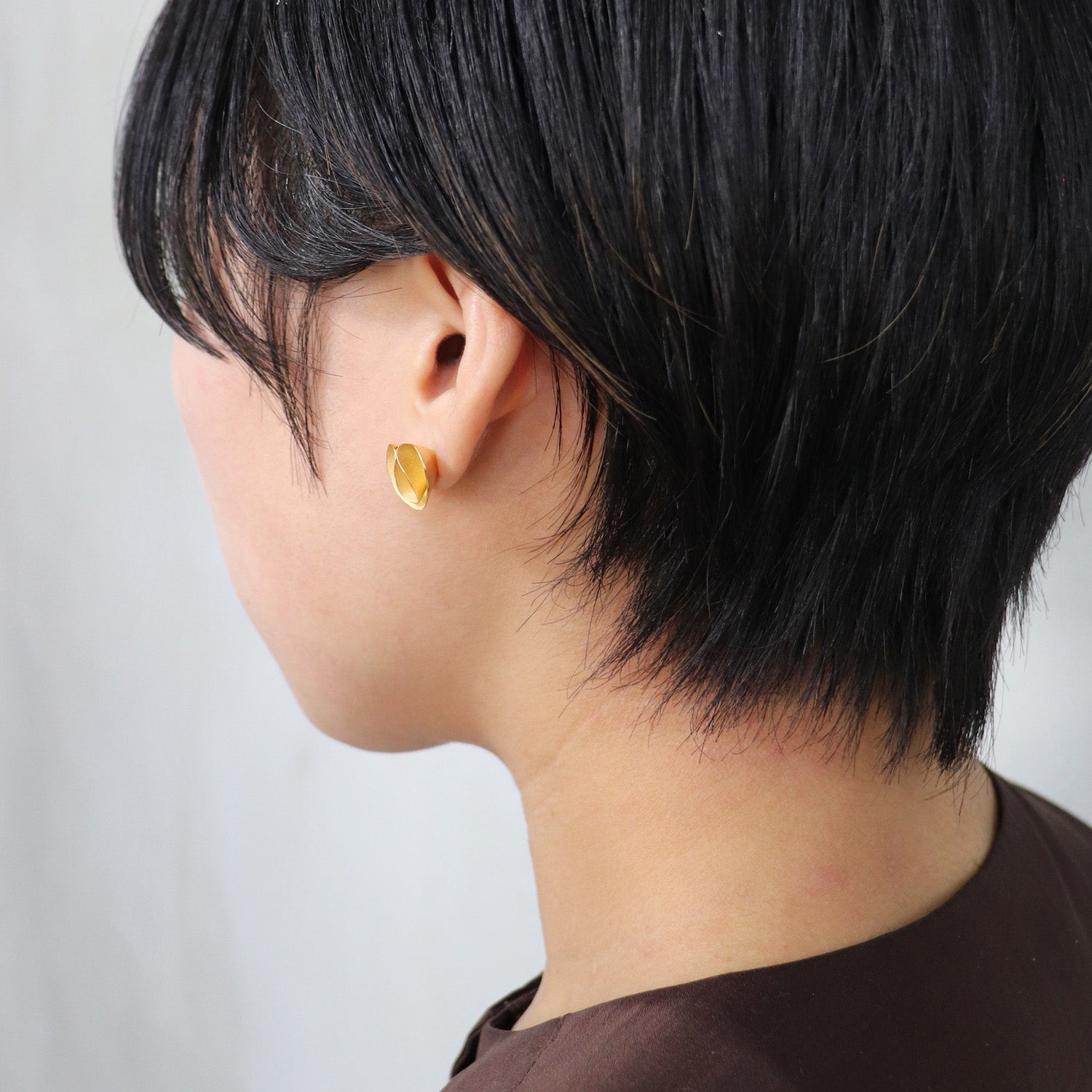 SV925 豊かに広がるドレープ ピアス|GSV1035GD