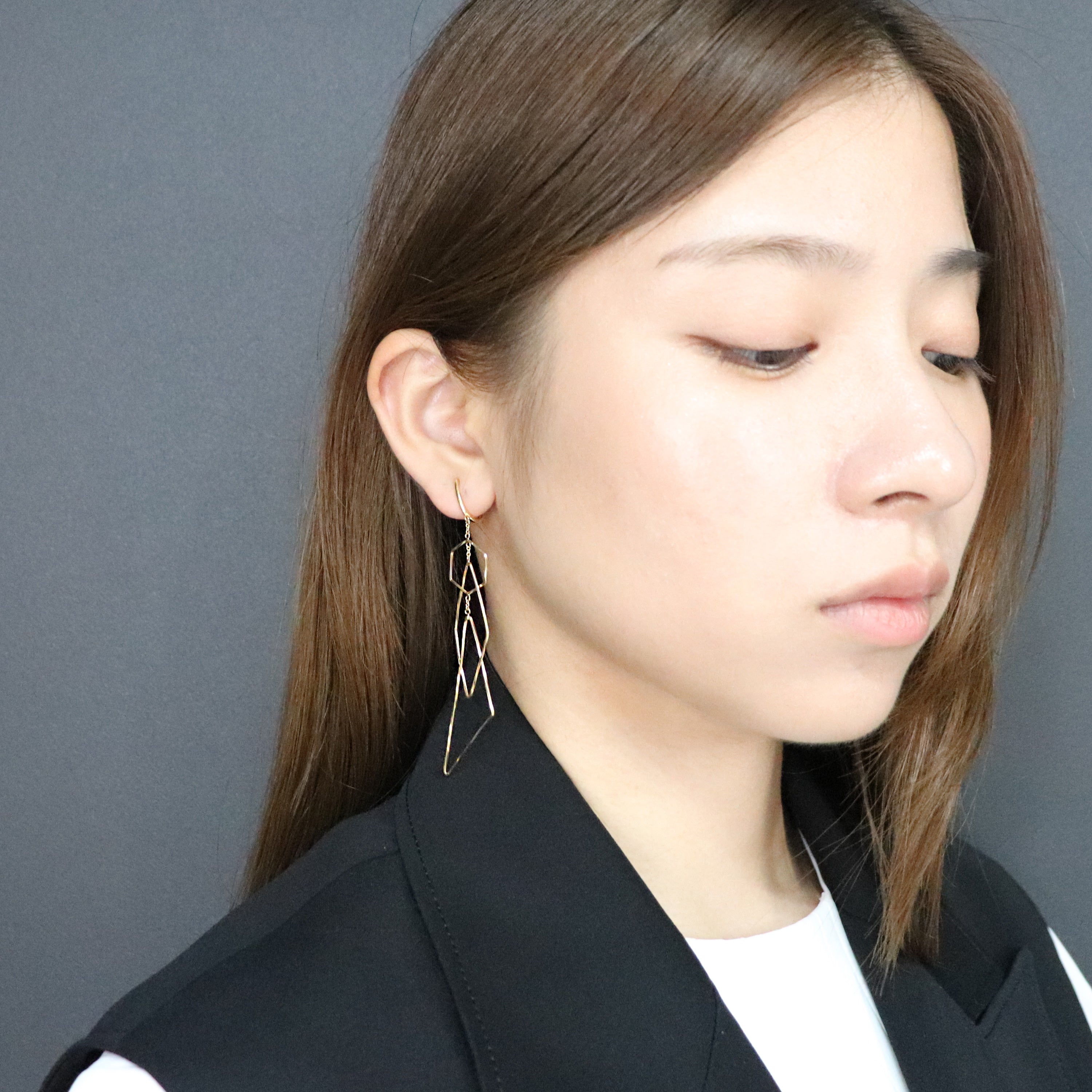 K14GF/SV 陽光の瞬き イヤリング|GFE4178GD