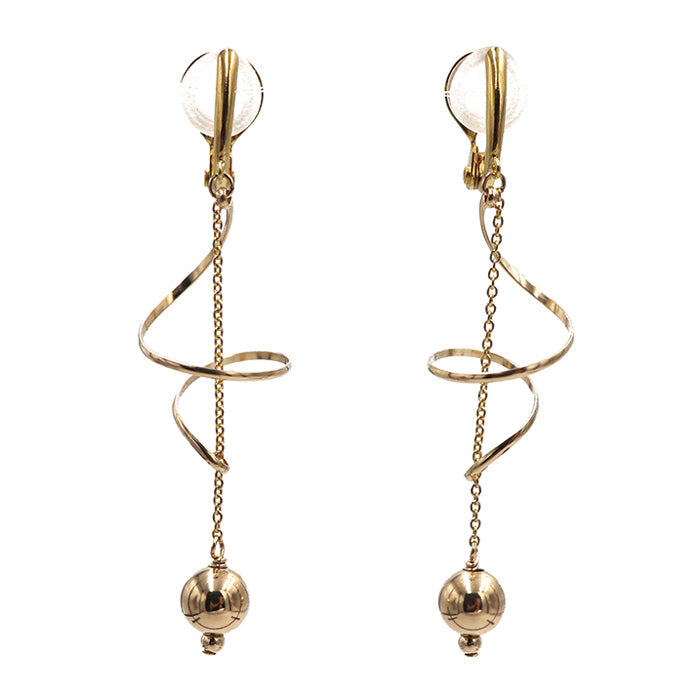 K14GF/SV KLIMTOオマージュ イヤリング|GFE4113