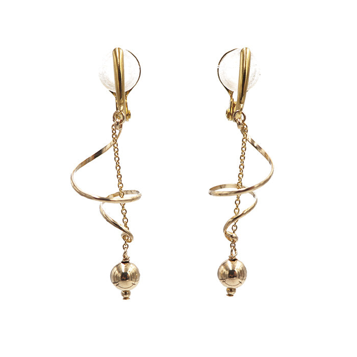 K14GF/SV KLIMTOオマージュ イヤリング|GFE4114