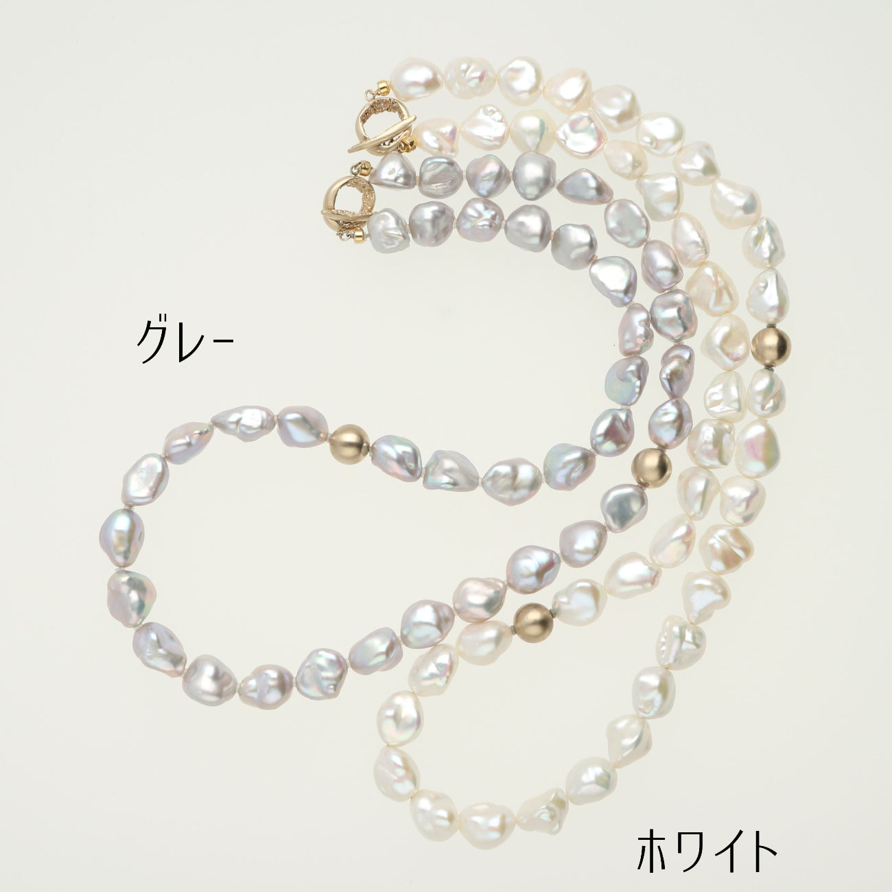 K14 バロックパール ネックレス / ホワイトカラー| ATCS8022WH