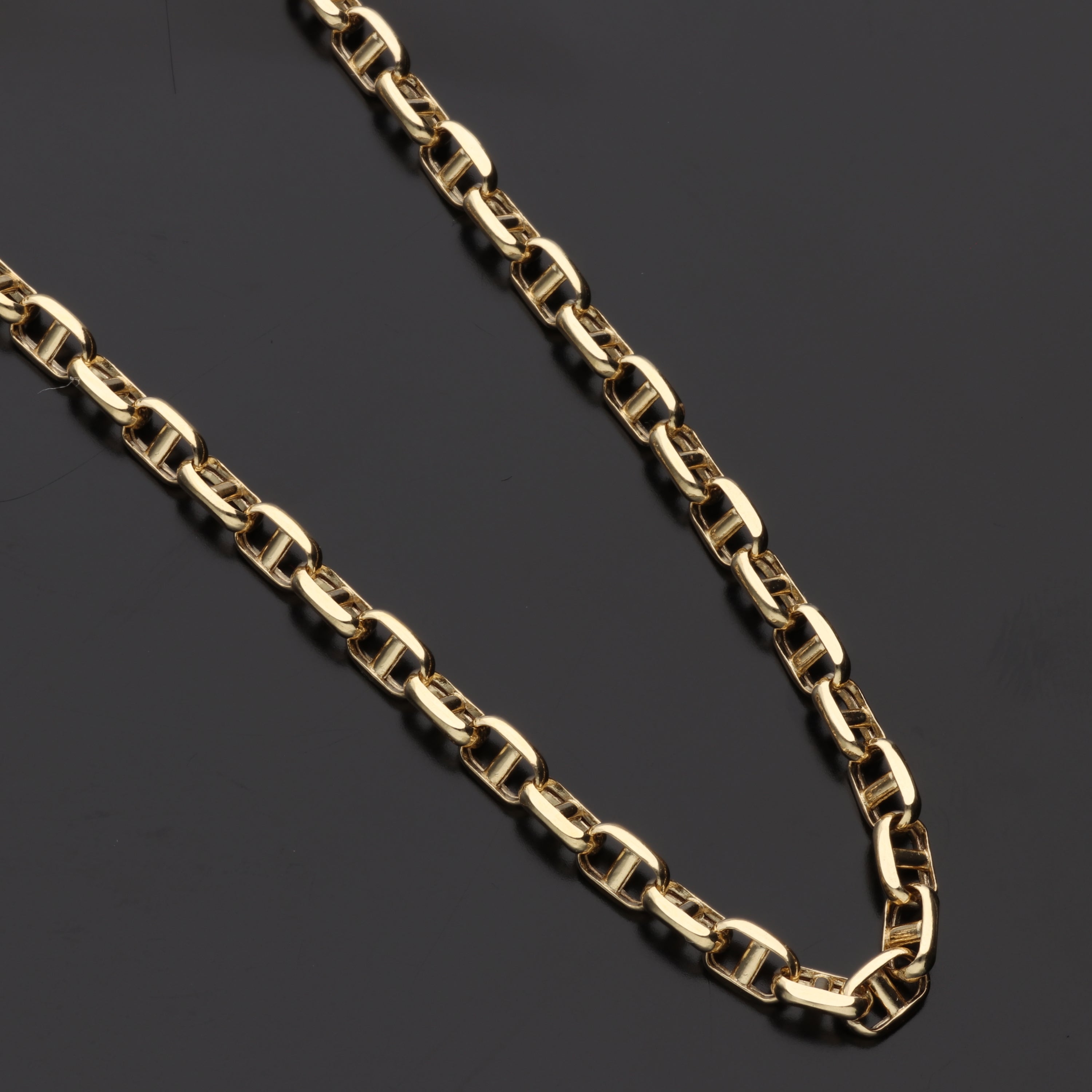 【9月限定価格オーダー】K18 中空スカルチェーン ネックレス|GAUR-0004