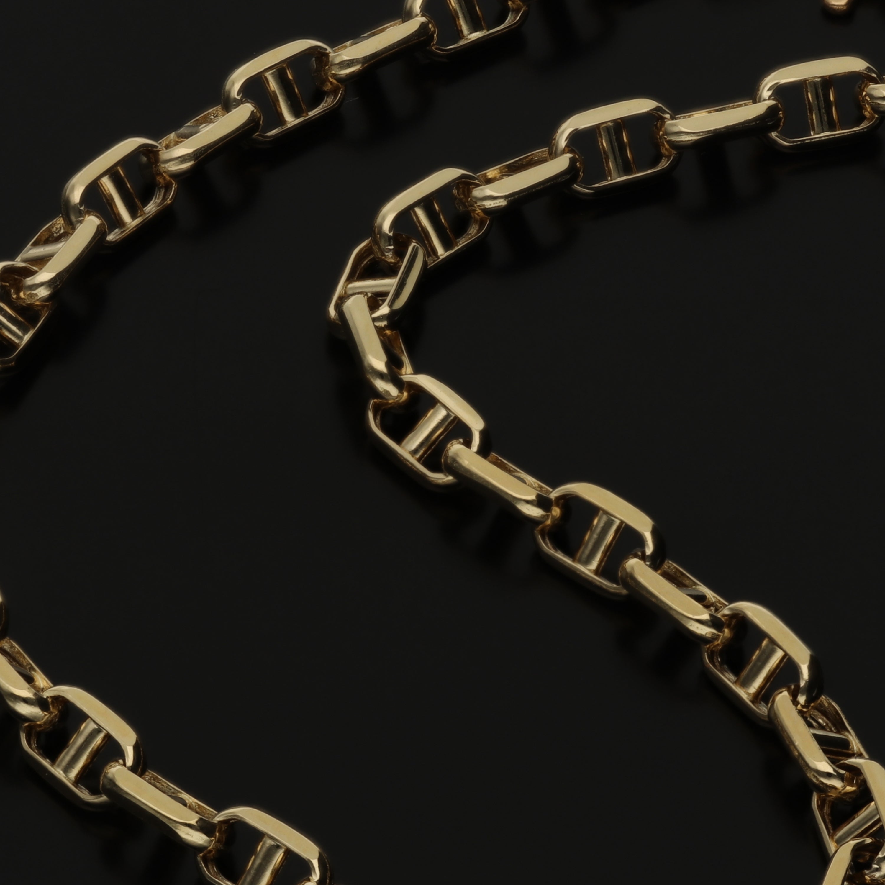 【9月限定価格オーダー】K18 中空スカルチェーン ブレスレット|GAUR-0005