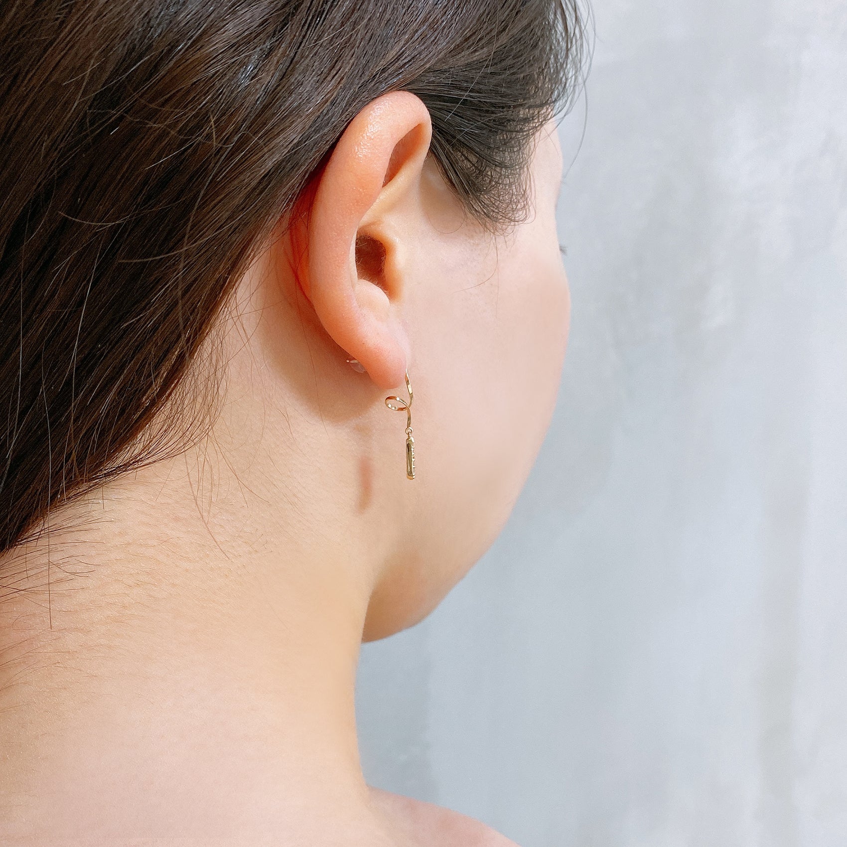 K10 or K18 雫型パヴェダイヤモンド ピアス|GD3029