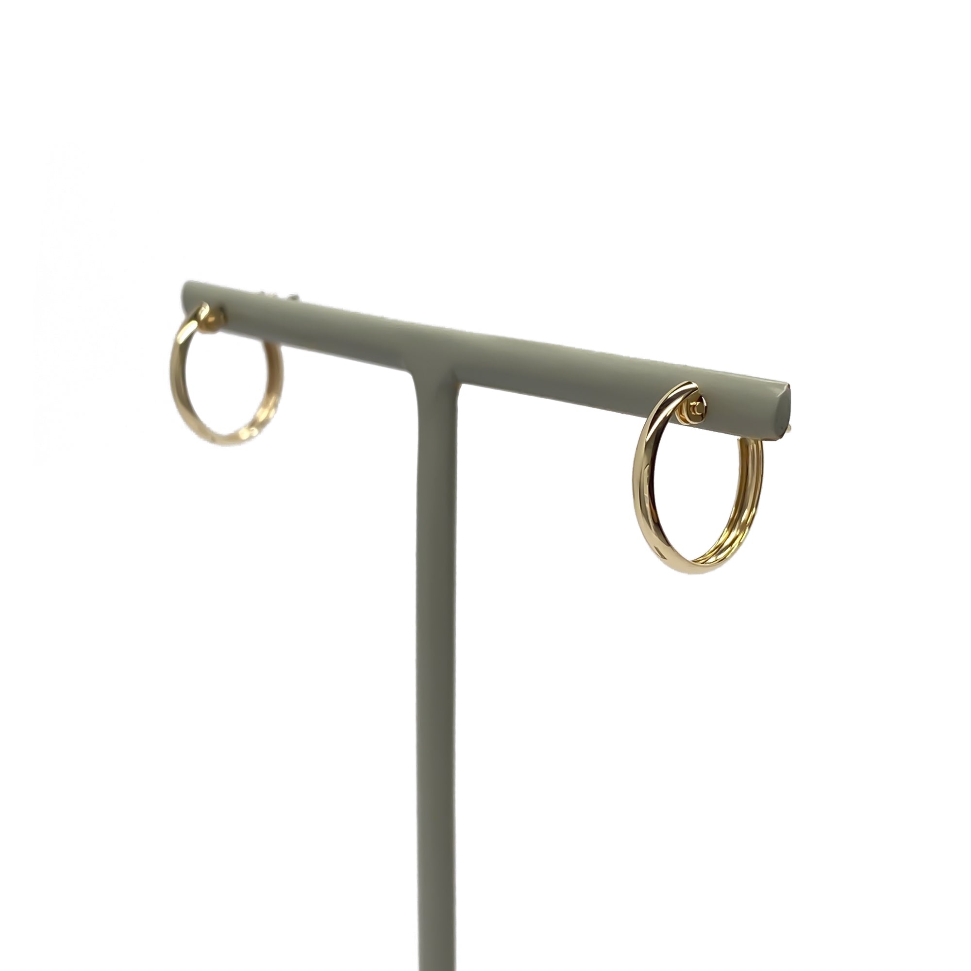 K10 or K18 クロッシングフープ ピアス|GD3039・3040