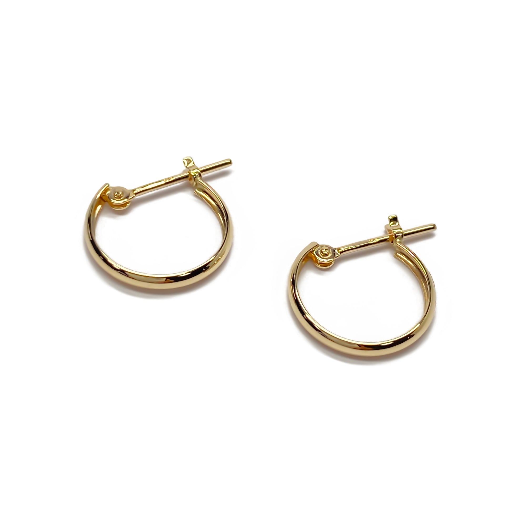 K10 or K18 クロッシングフープ ピアス|GD3039・3040