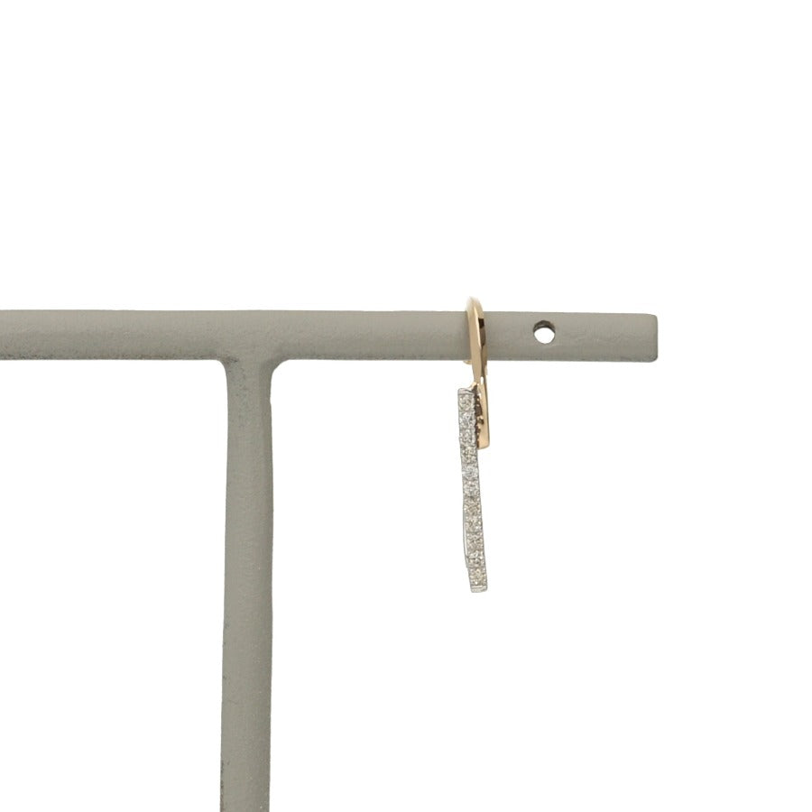 K18 & Pt900 Diaコンビカラー スリークライン イヤーカフ|GD3074EC