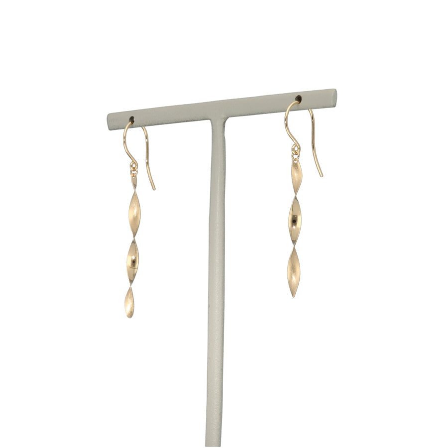 K10 or K18 ダブルテクスチャー ピアス|GD3077