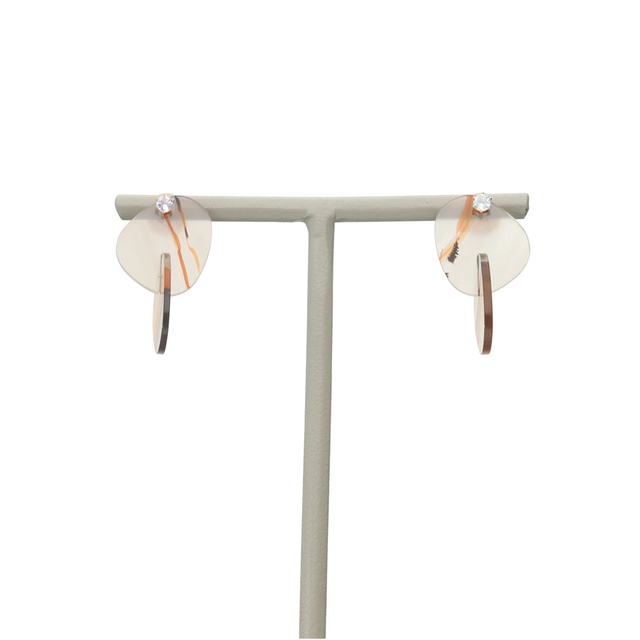 K10 メノウ組子×ブルームーン ピアス|GD3088BM