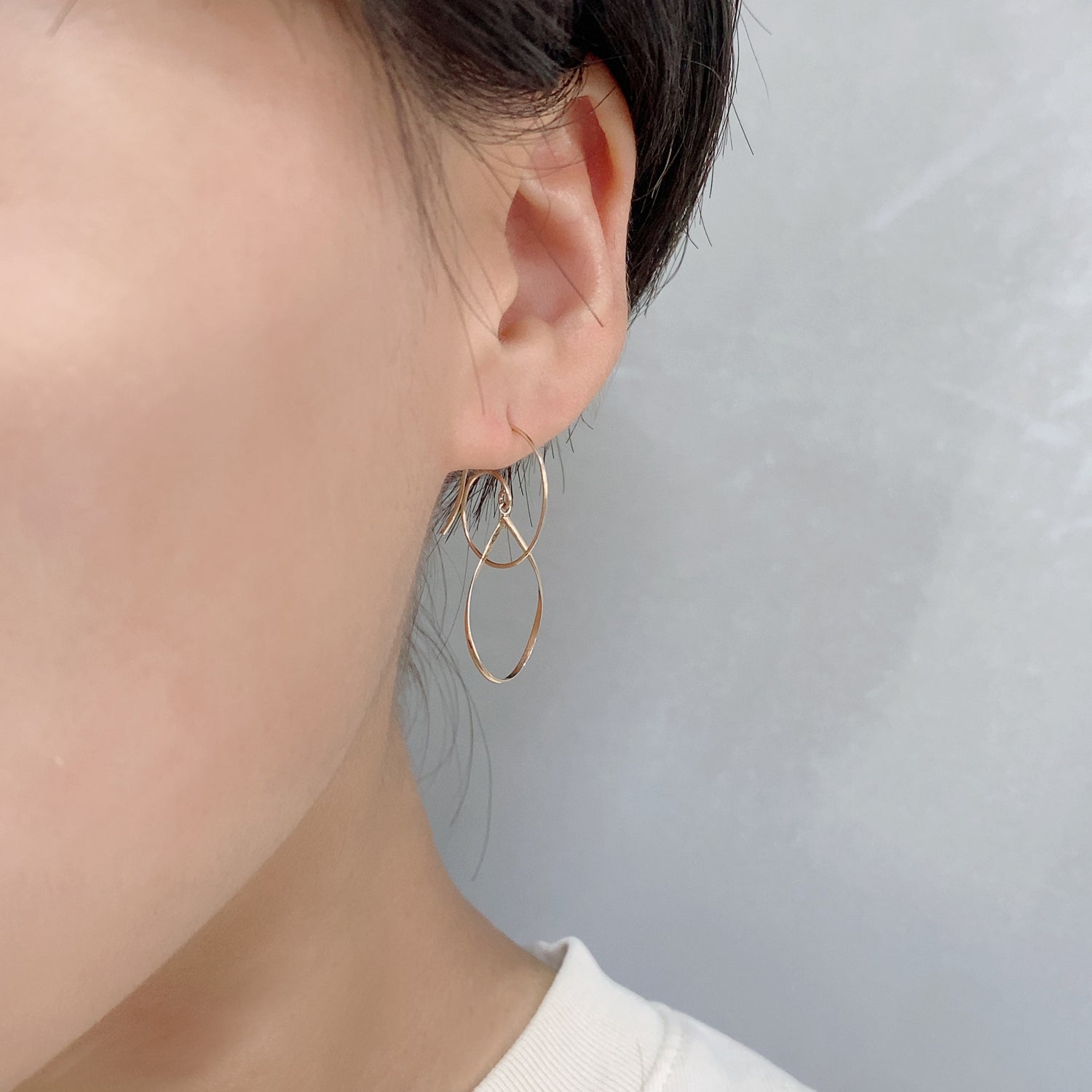 K10 or K18 スムースフィット ドロップ ピアス|GD3103