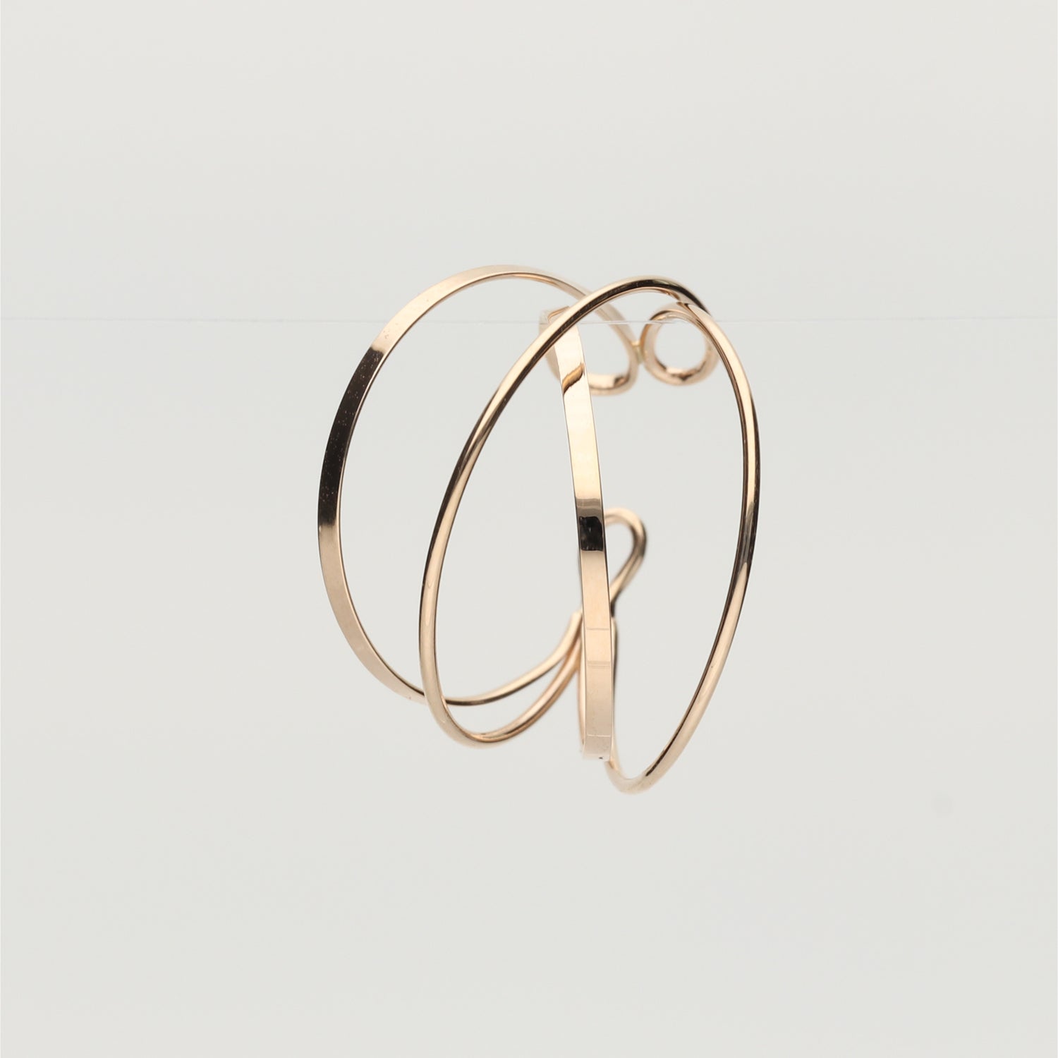 K10 or K18 Cシェイプド イヤーカフ|GD3105EC