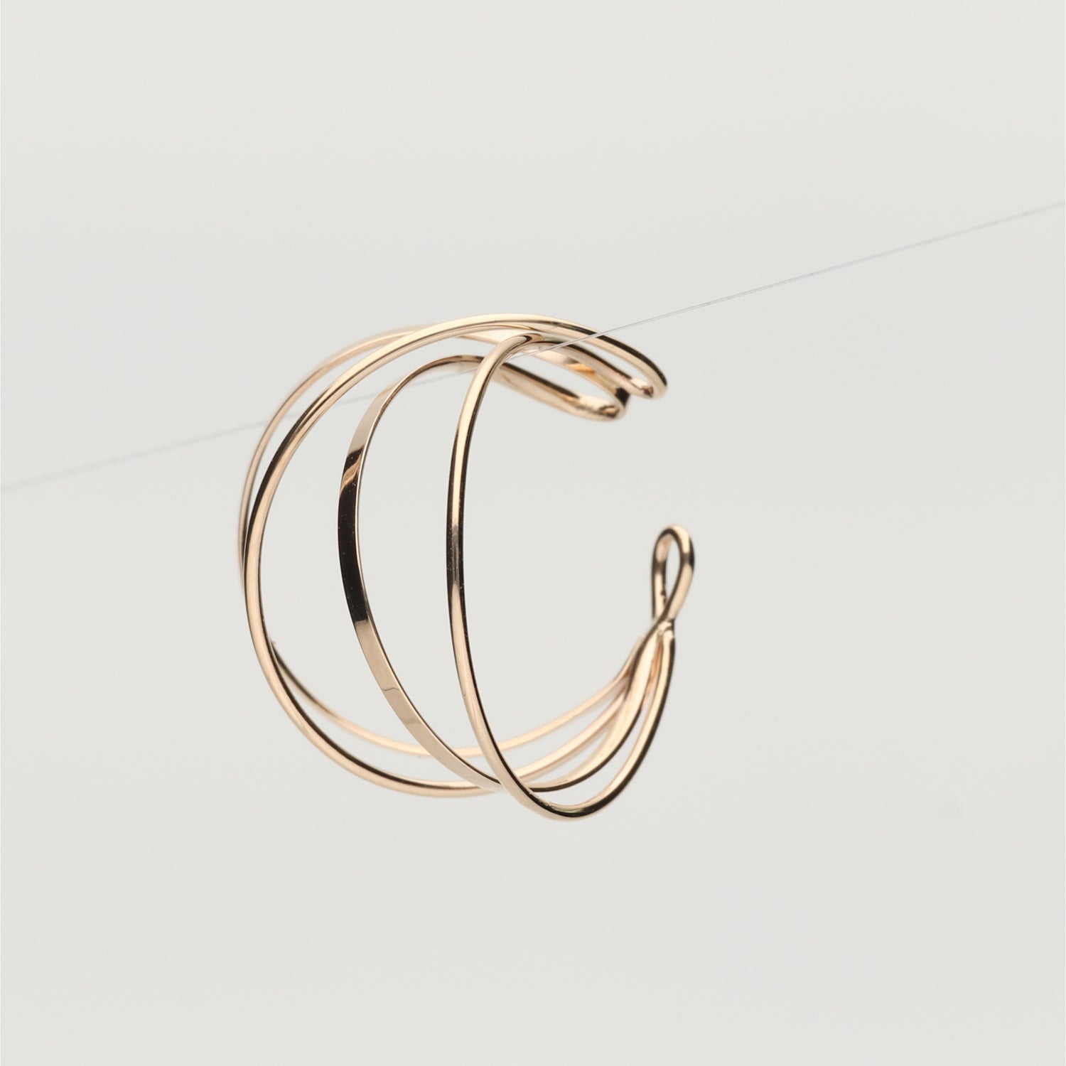 K10 or K18 Cシェイプド イヤーカフ|GD3105EC