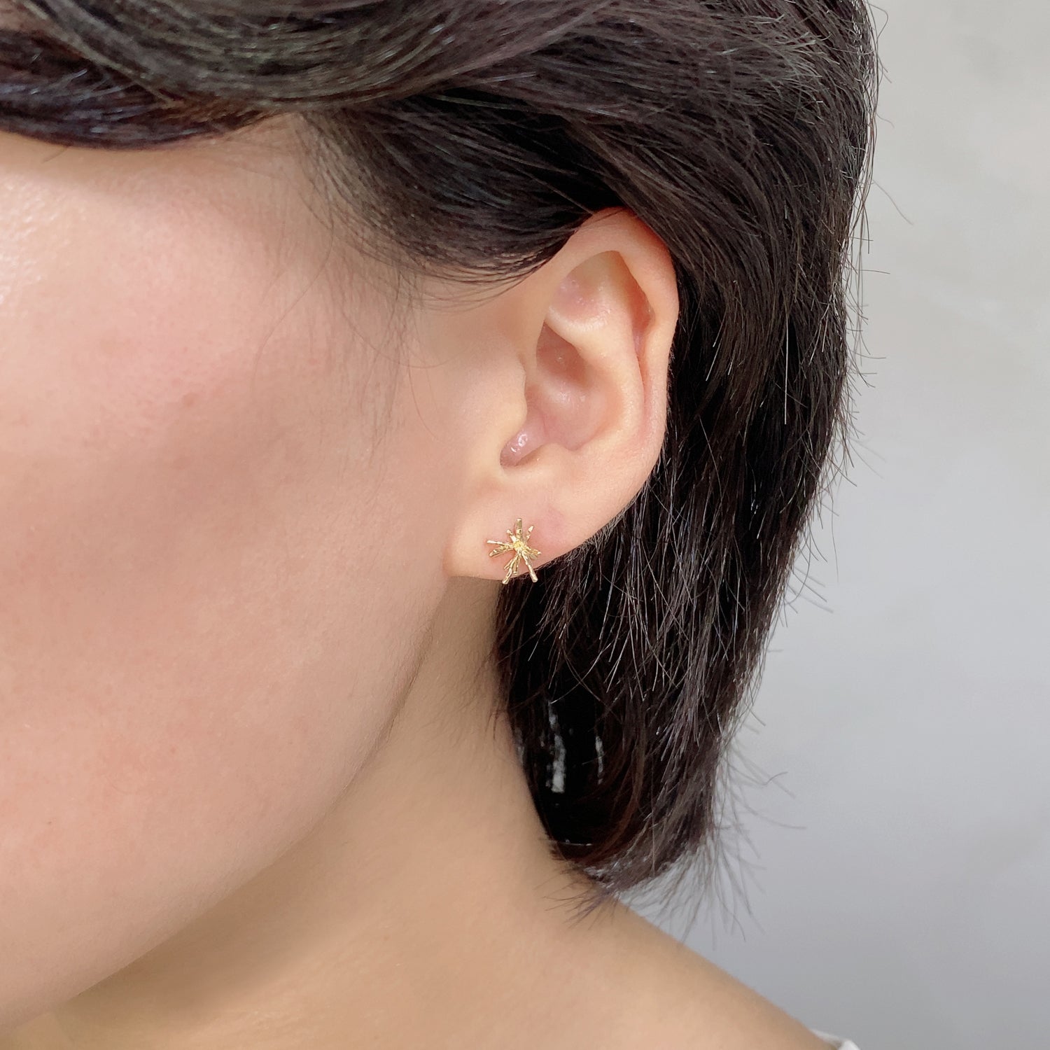 K18 スパークル ピアス|GD3107YG