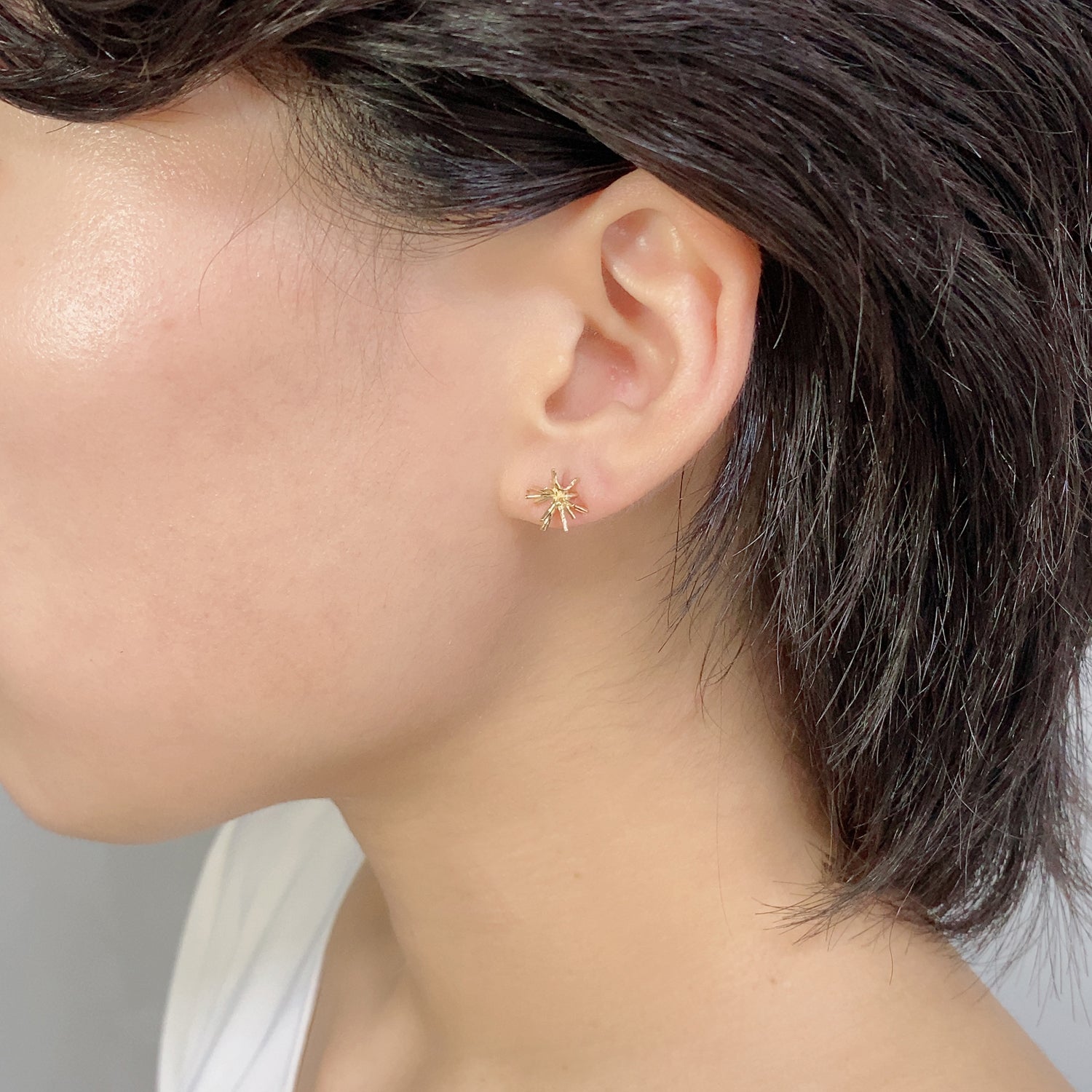 K18 スパークル ピアス|GD3107YG