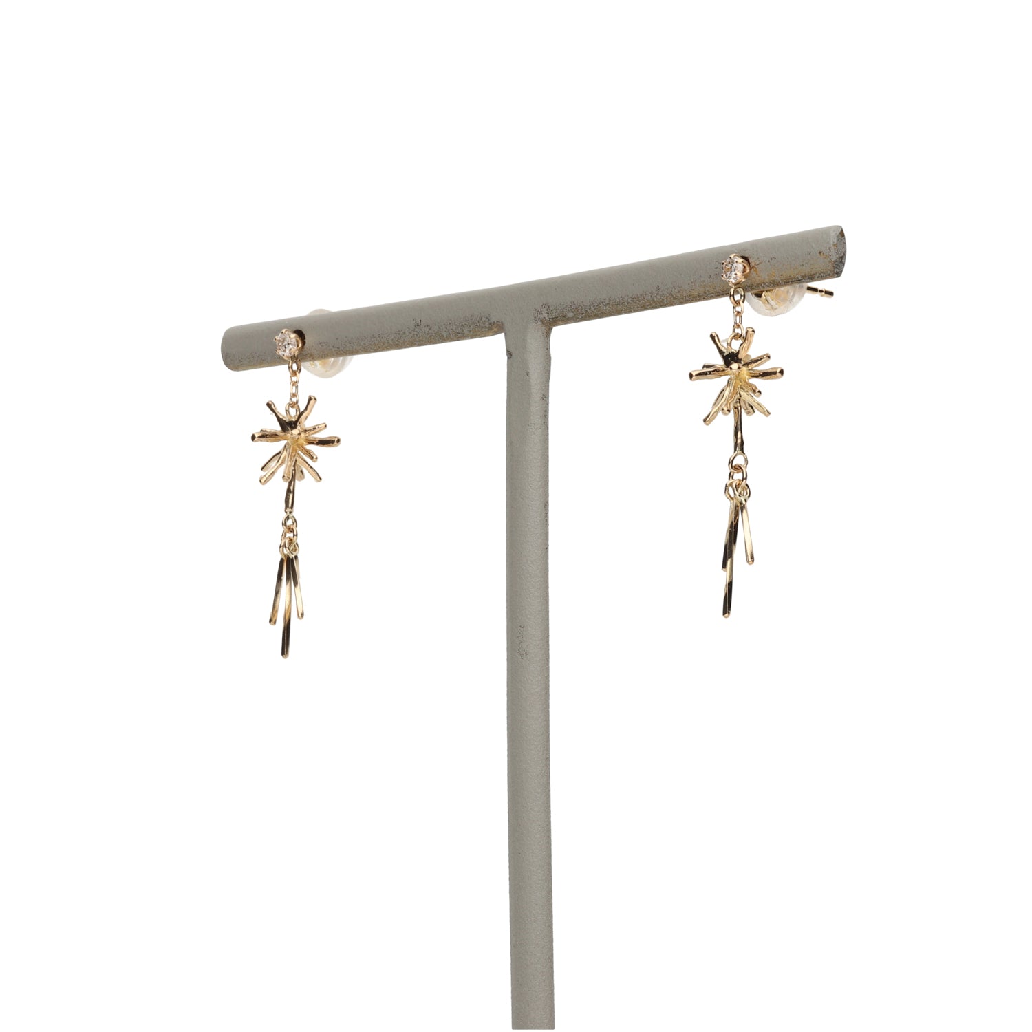 K10 or K18 フリンジスパークル ピアス|GD3112