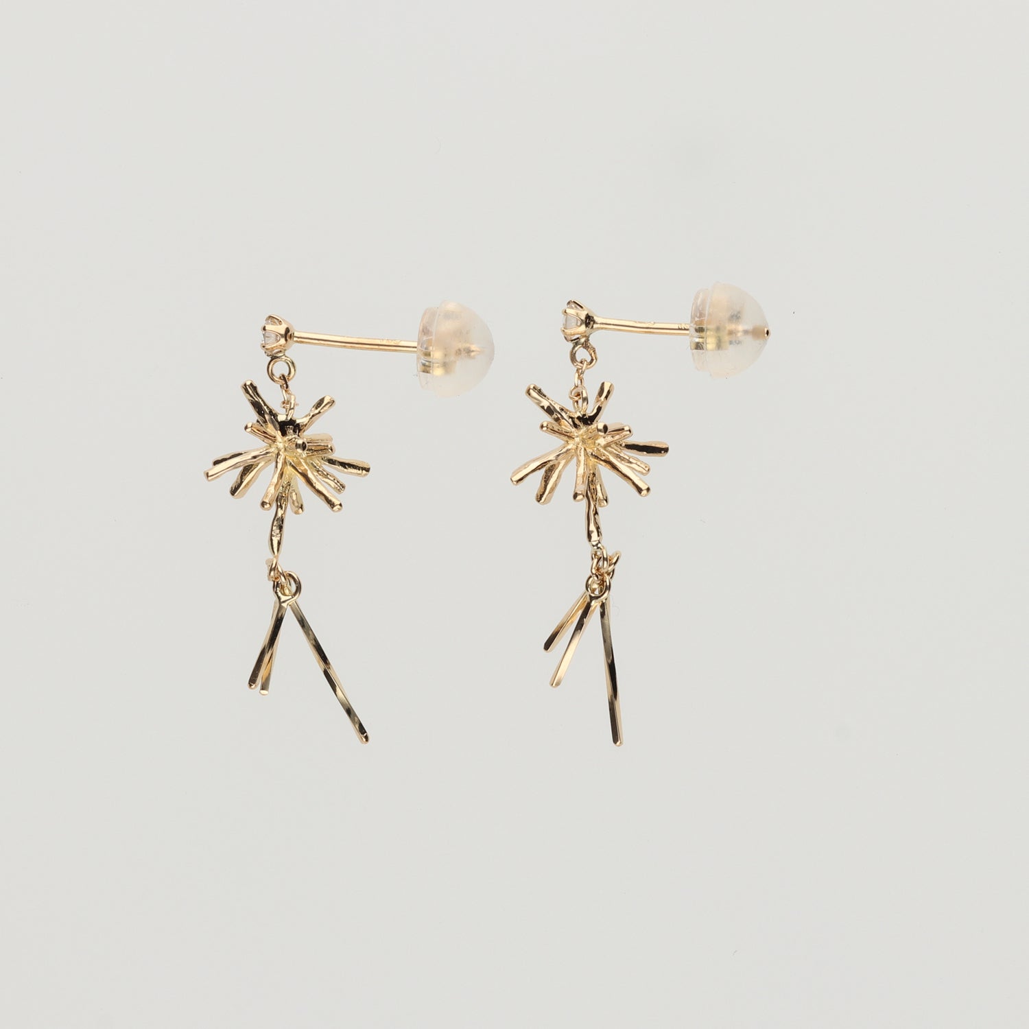 K10 or K18 フリンジスパークル ピアス|GD3112