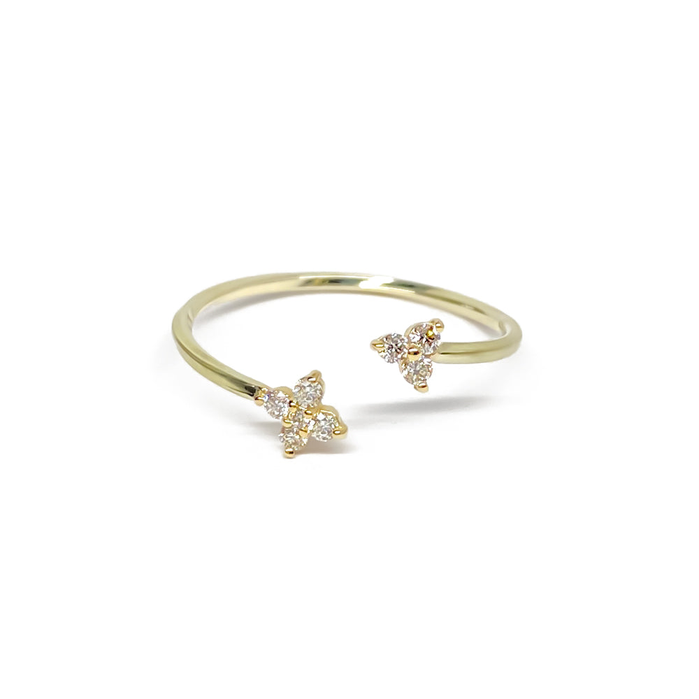 K10 プラントダイヤモンド フォークリング|GD6018