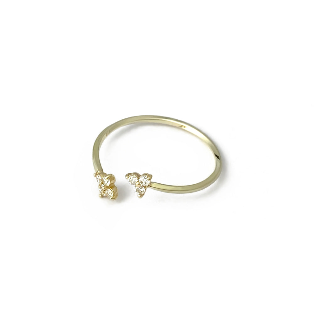 K10 プラントダイヤモンド フォークリング|GD6018