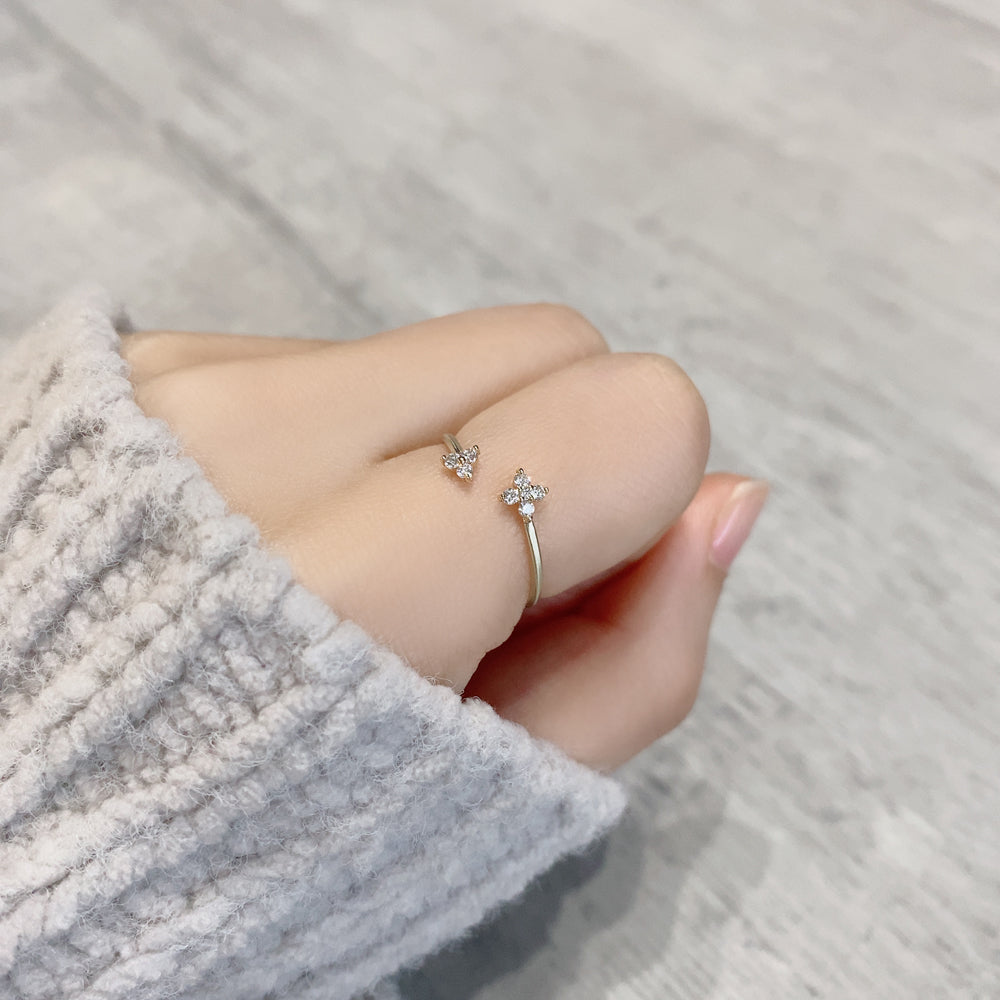 K10 プラントダイヤモンド フォークリング|GD6018