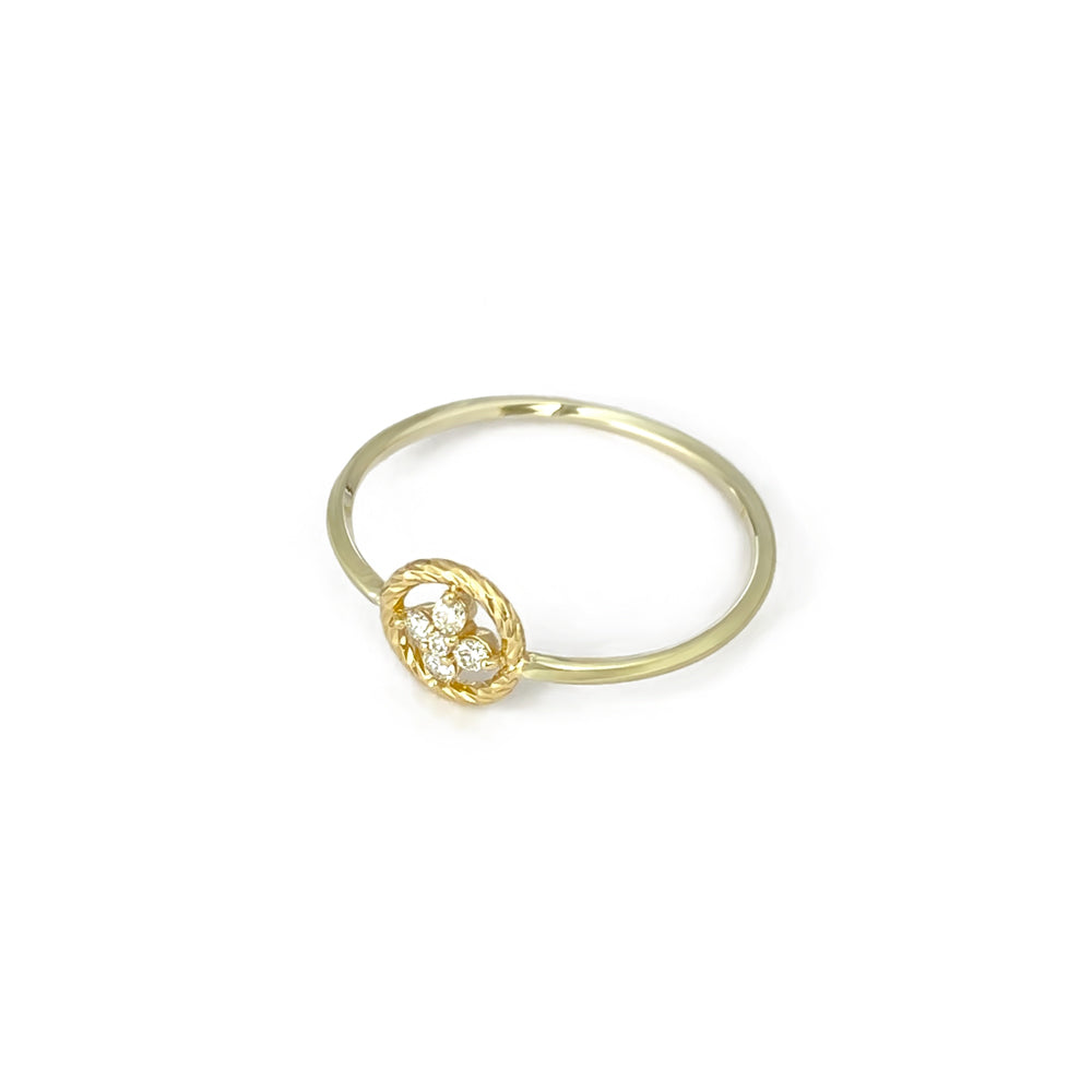 K10 サークルダイヤモンド リング|GD6019