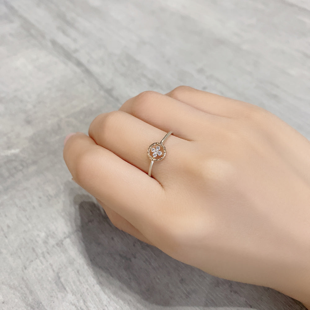 K10 サークルダイヤモンド リング|GD6019