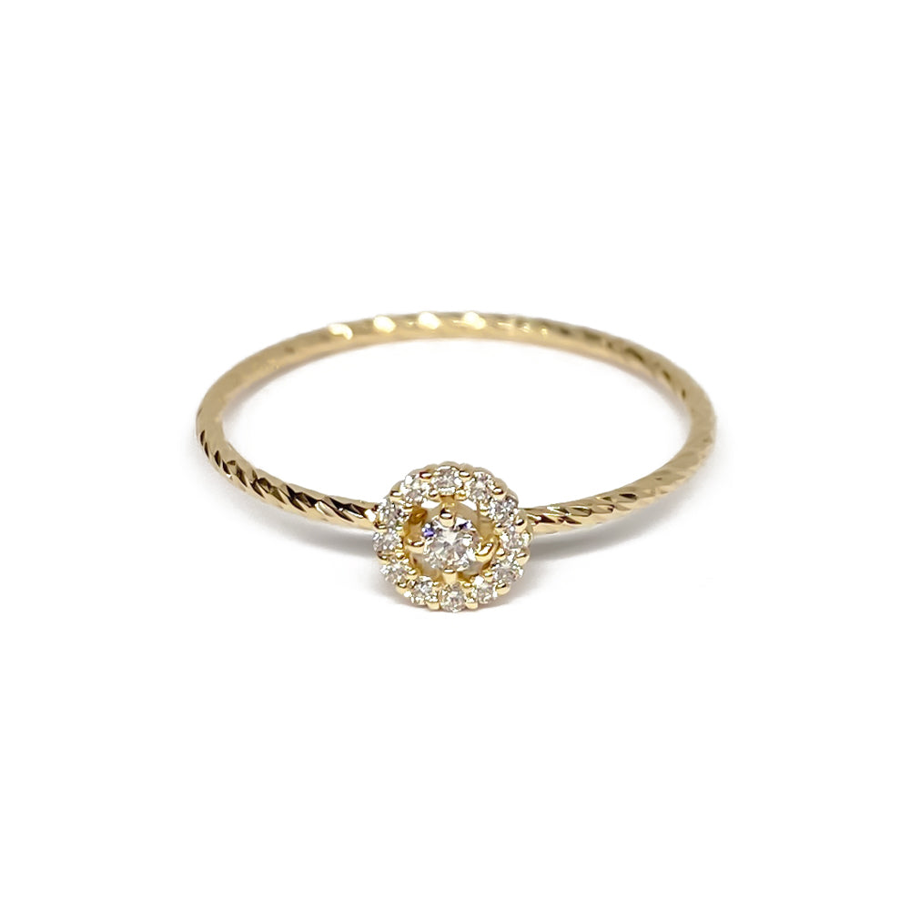 K10 取り巻きダイヤモンド リング|GD6025