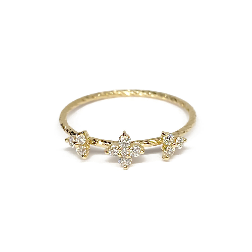 K10 ステーションダイヤモンド リング|GD6027