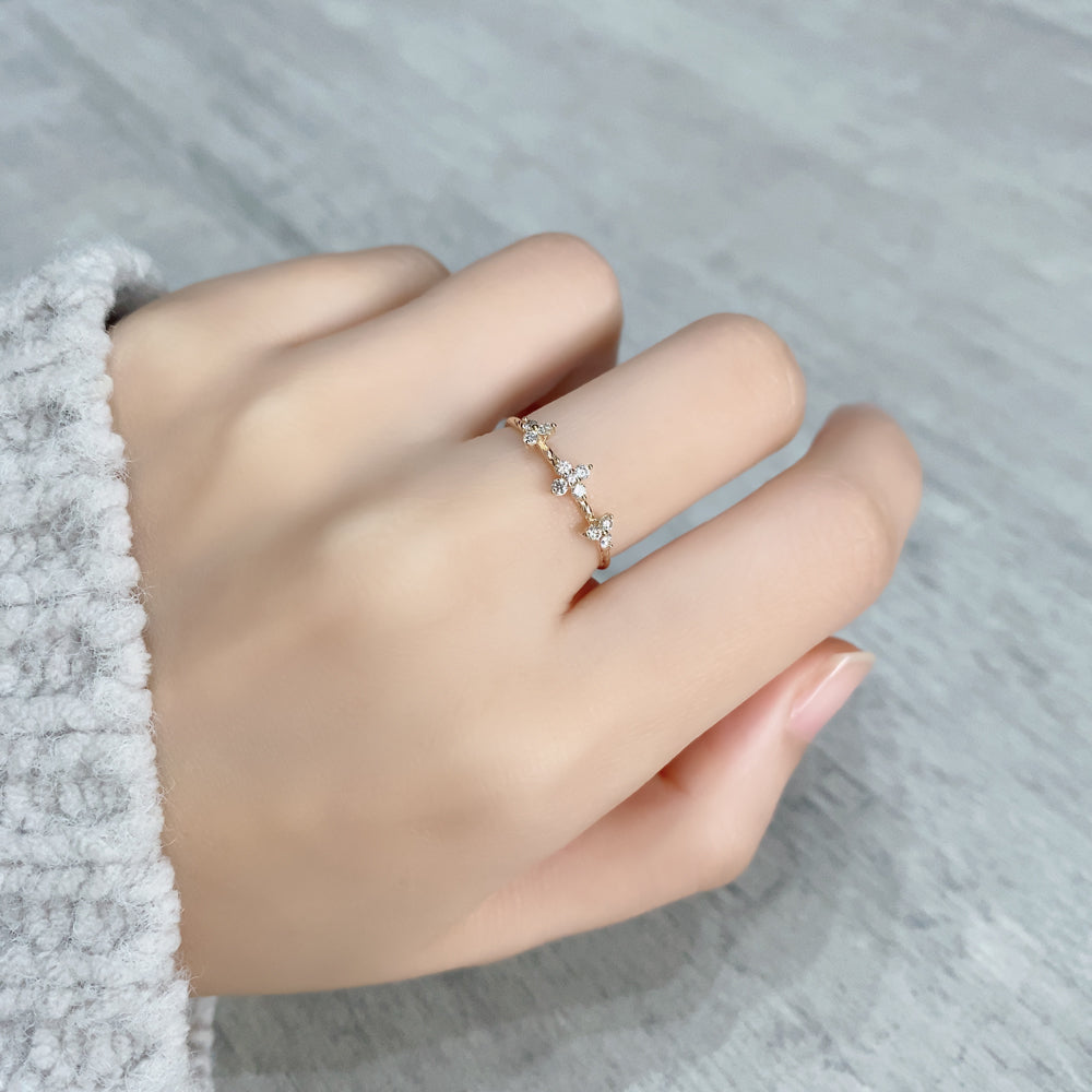 K10 ステーションダイヤモンド リング|GD6027