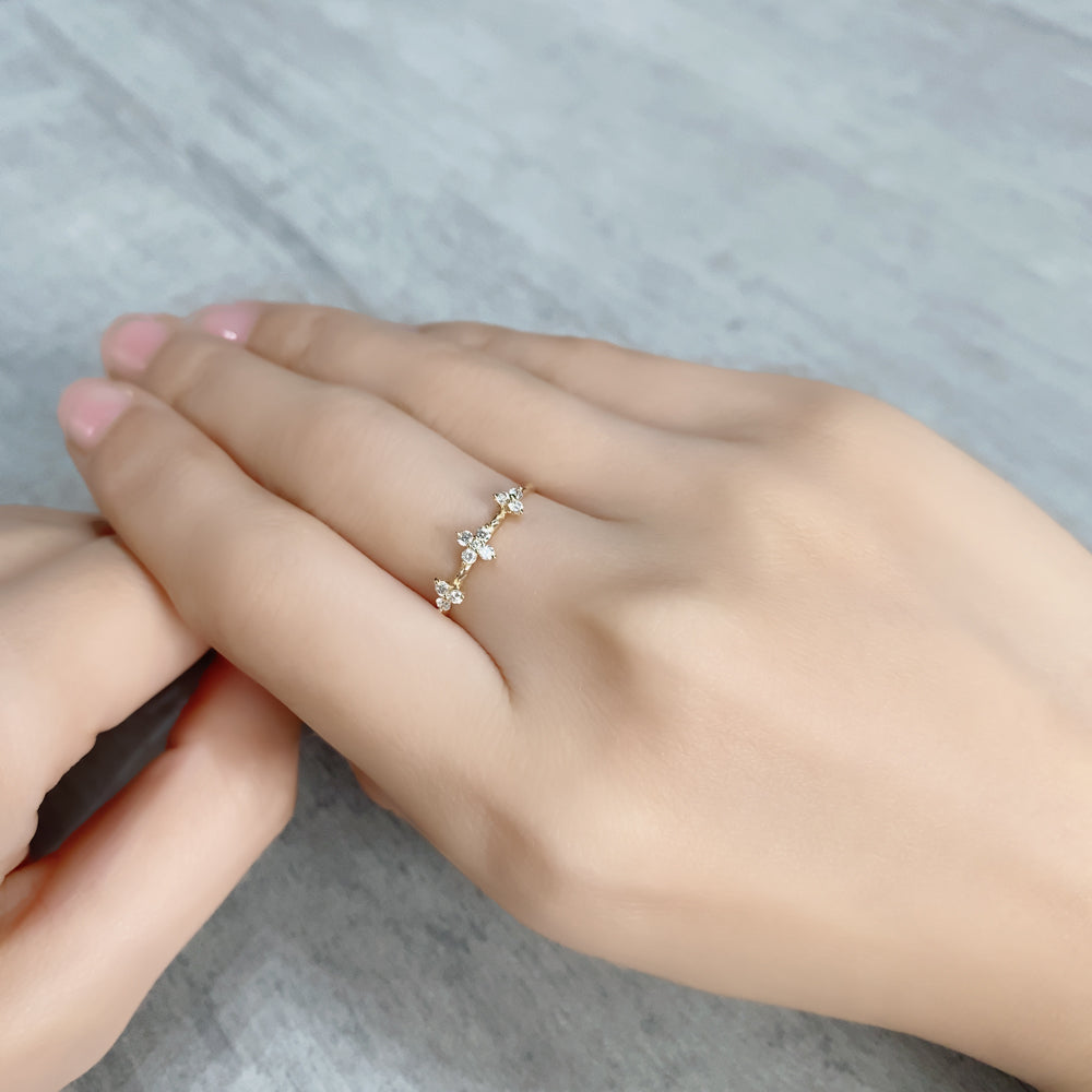 K10 ステーションダイヤモンド リング|GD6027