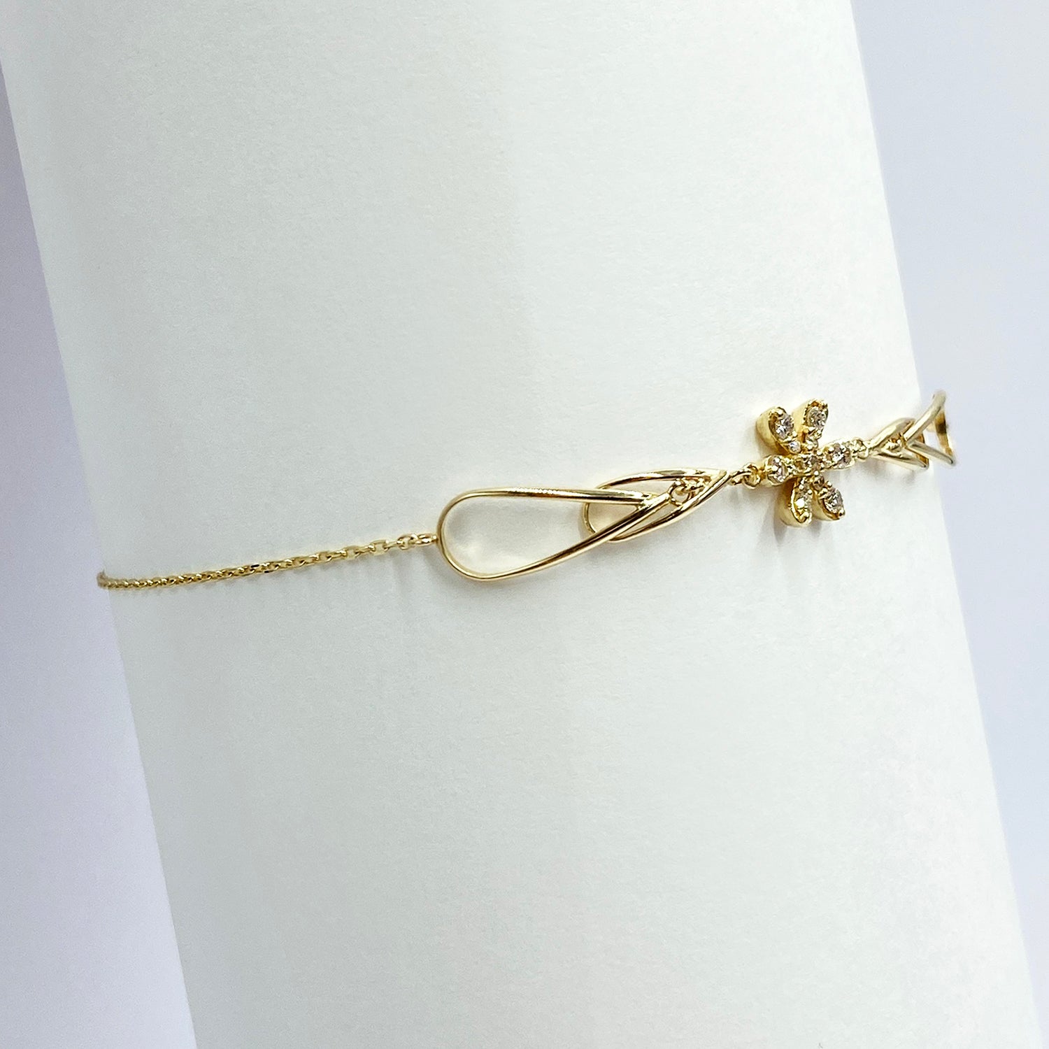 K10 or K18 花型メレダイヤ ブレスレット|GD7002