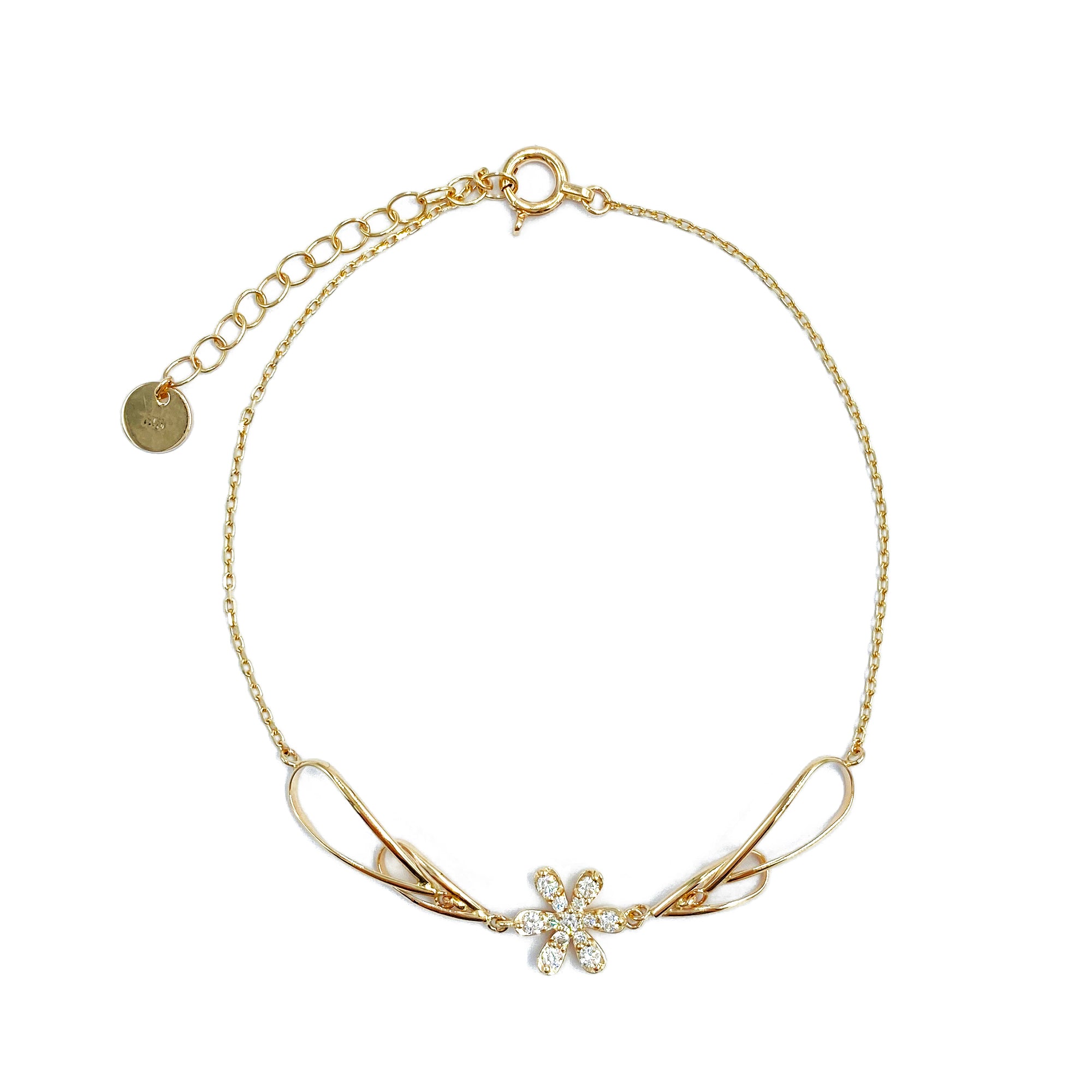 K10 or K18 花型メレダイヤ ブレスレット|GD7002