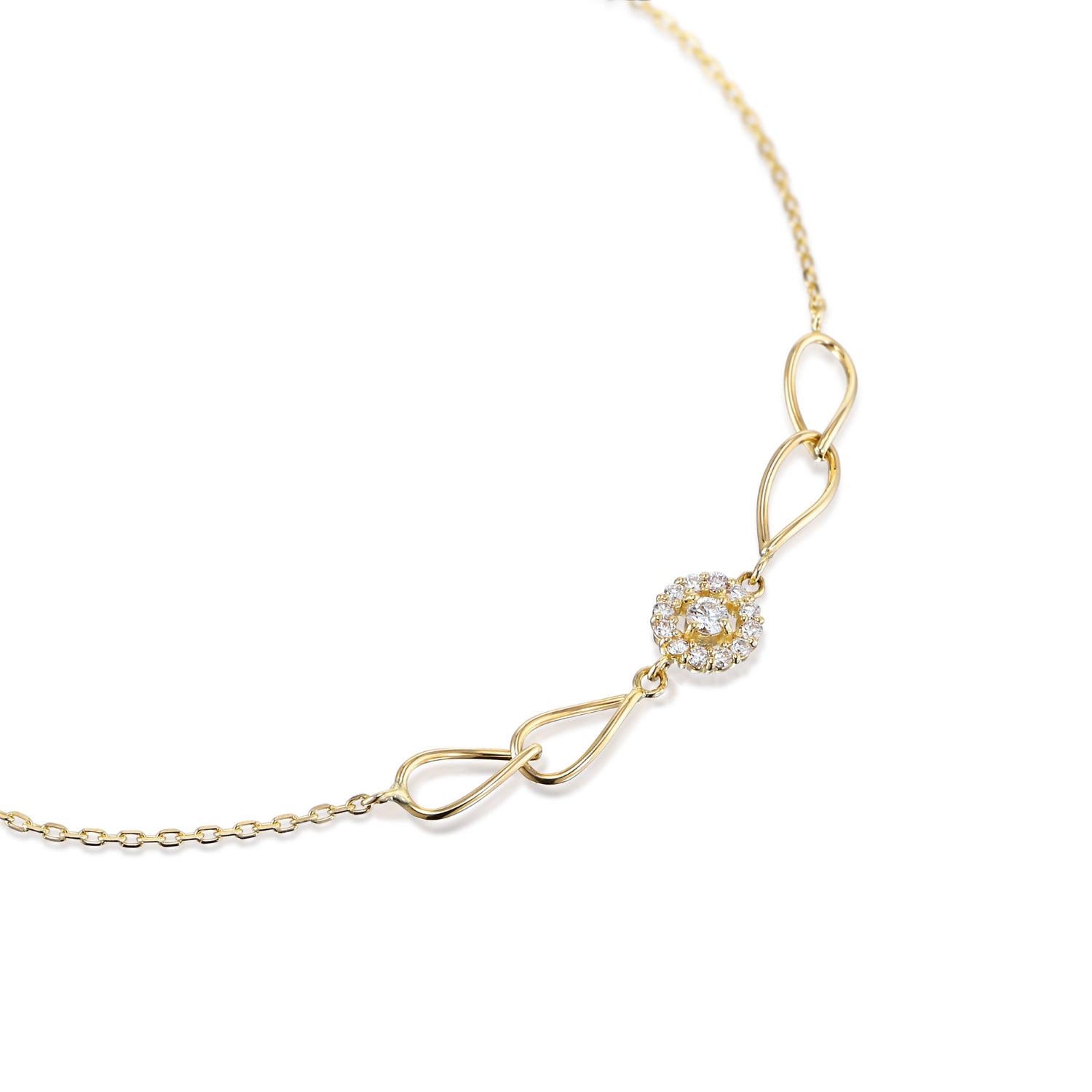 K10 or K18 取巻メレダイヤ ブレスレット|GD7003