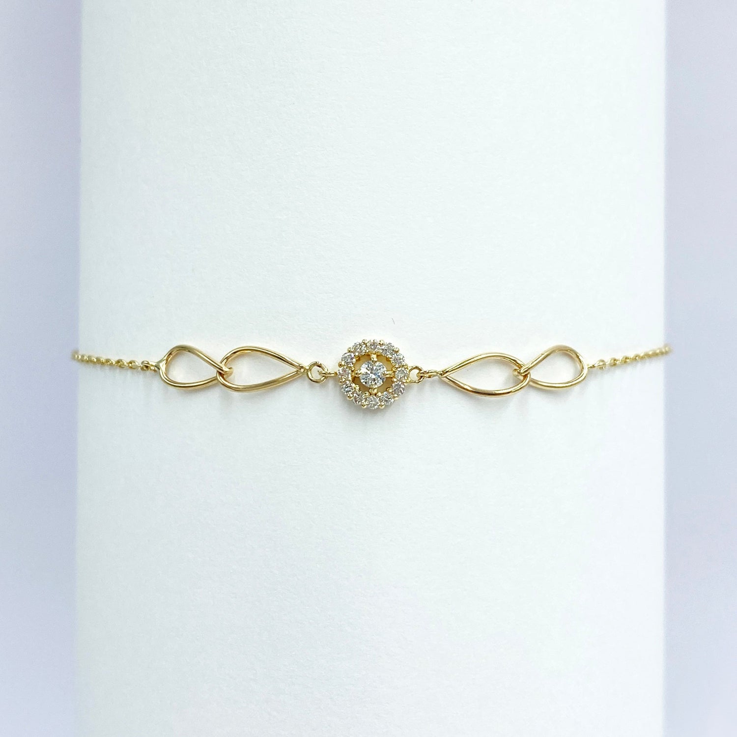 K10 or K18 取巻メレダイヤ ブレスレット|GD7003