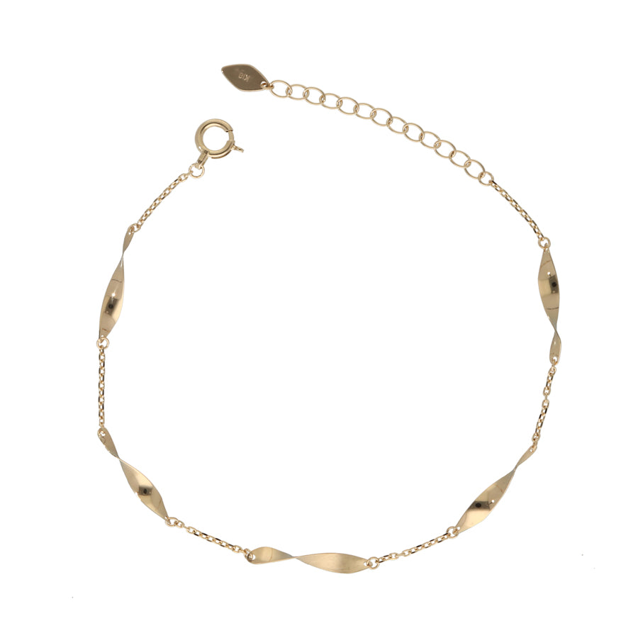 K10 or K18 ダブルテクスチャー ブレスレット|GD7006