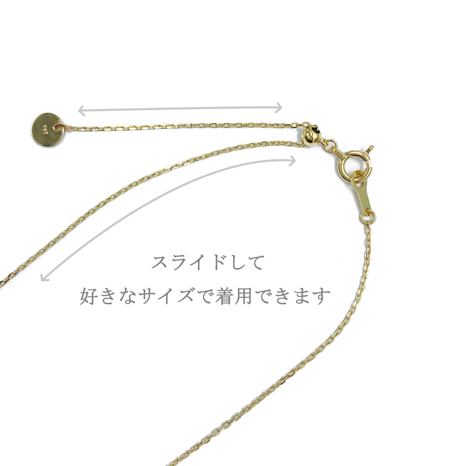 K10 or K18 メビウス型メレダイヤモンド ペンダント|GD8003