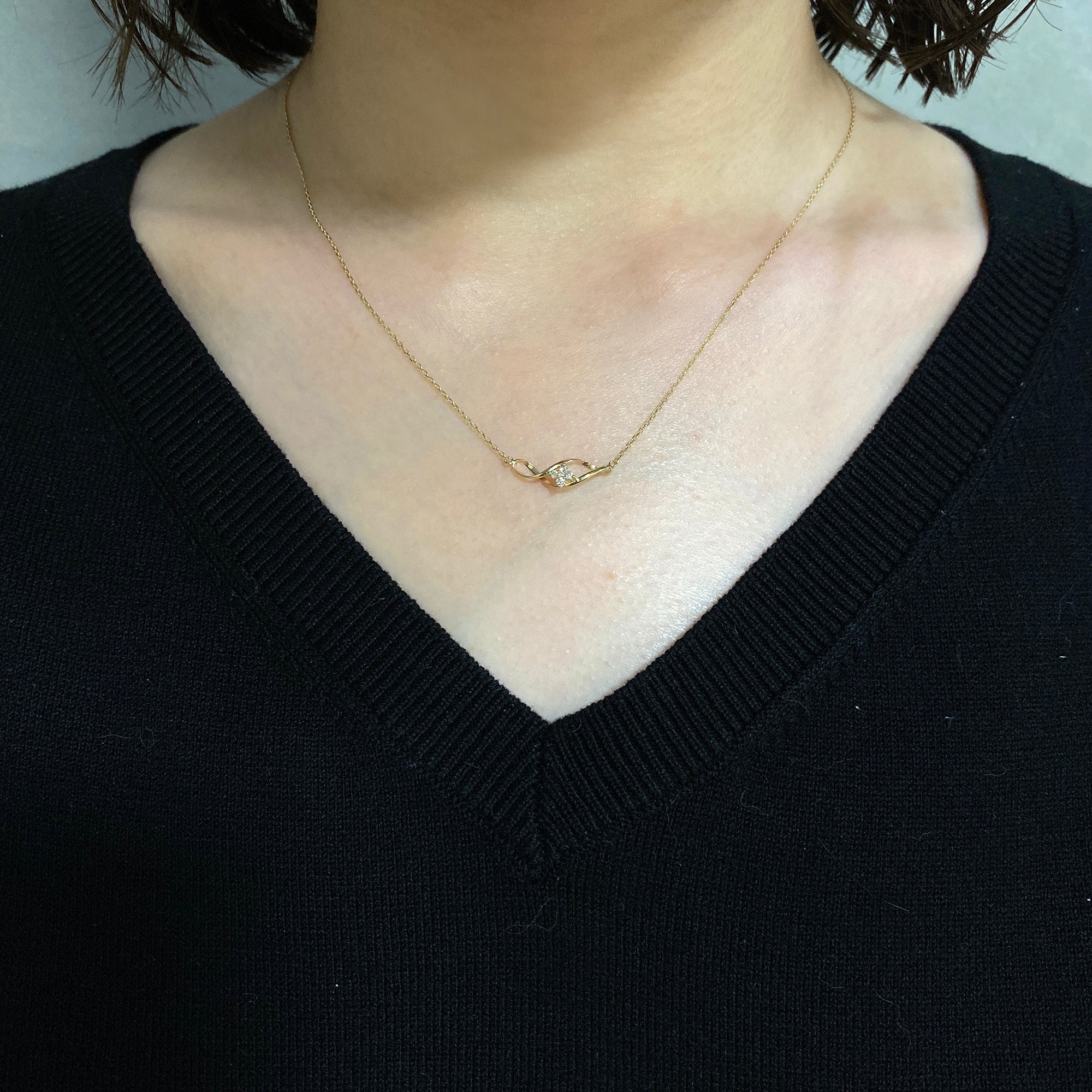 K10 or K18 フラワー型メレダイモンド ペンダント|GD8004