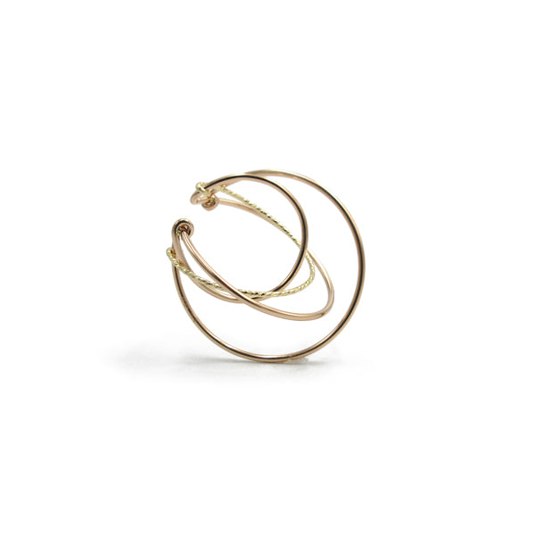 K14GF サークルレイヤード イヤーカフ|GFC5000PY