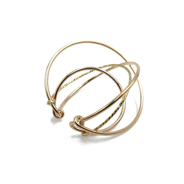 K14GF サークルレイヤード イヤーカフ|GFC5000PY