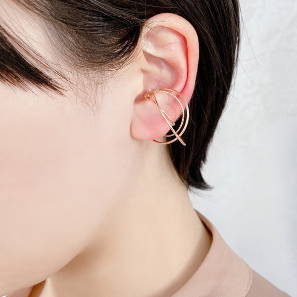 K14GF サークルレイヤード イヤーカフ|GFC5000PY