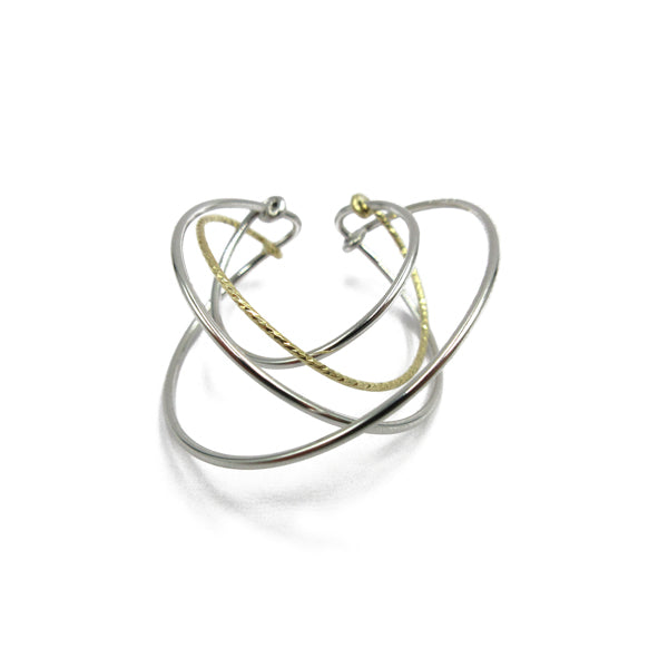 K14GF サークルレイヤード イヤーカフ|GFC5001WY