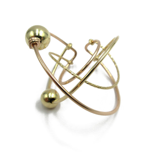 K14GF サークルレイヤード イヤーカフ|GFC5002PY