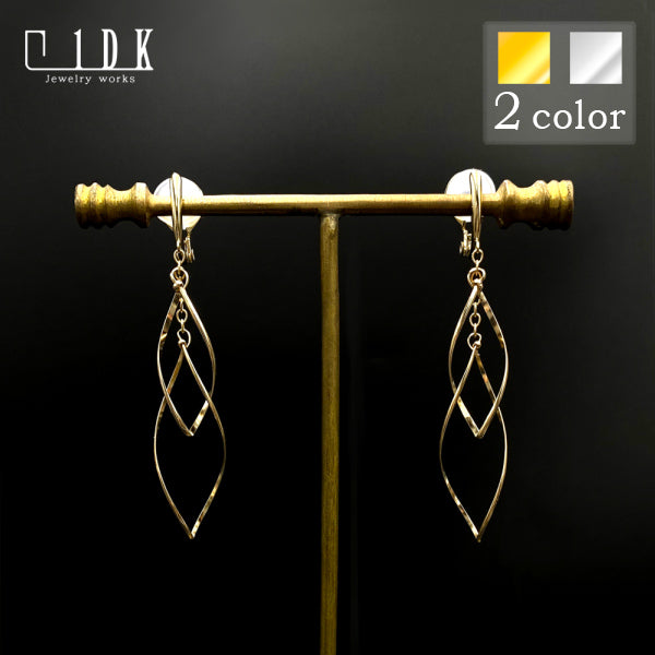 K14GF/SV ダブルマーキス イヤリング|GFE4020・4020WH