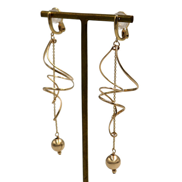 K14GF/SV KLIMTOオマージュ イヤリング|GFE4112