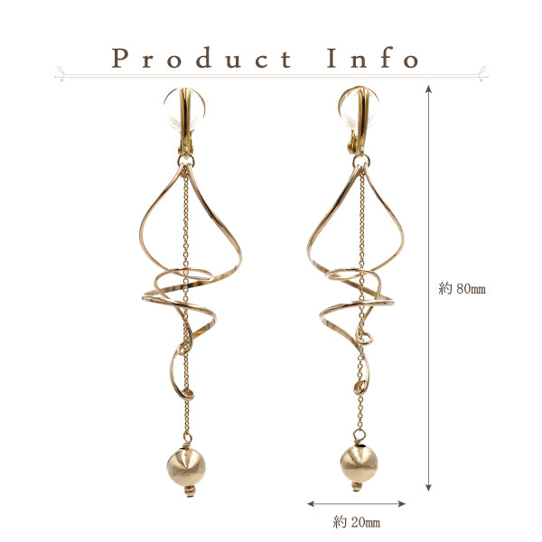 K14GF/SV KLIMTOオマージュ イヤリング|GFE4112