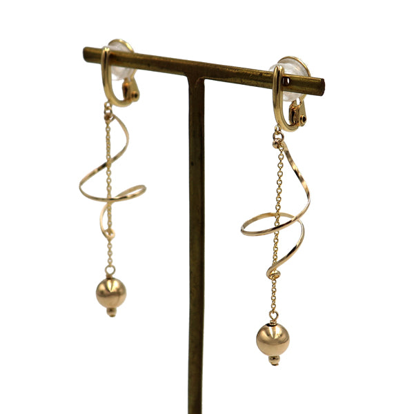 K14GF/SV KLIMTOオマージュ イヤリング|GFE4113