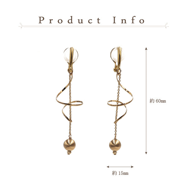 K14GF/SV KLIMTOオマージュ イヤリング|GFE4113