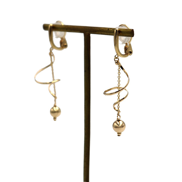 K14GF/SV KLIMTOオマージュ イヤリング|GFE4114